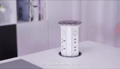 China Multifunction WIFI Smart Motorized Socket 3 positions Pop Up Socket USB Smart Table Plugs for sale