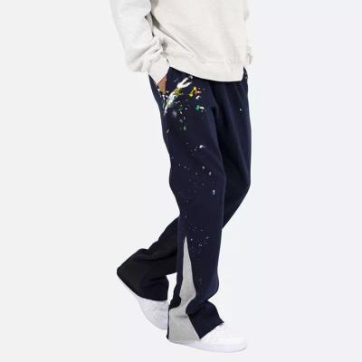 China Custom Cargo Pant Hip Hop Flare Pants Trousers 100% Cotton Loose Men's Sweatpants Cargo Pants for sale