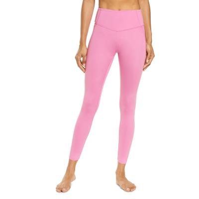 China High Waist Pink Sexy Fitness Workout Gym Pants Yoga Leggings For Women With Pocket for sale