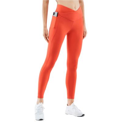 China Wholesale Fitness Gym Running Training Butt Lifting Cross Waist Leggings Yoga Pants For Women for sale