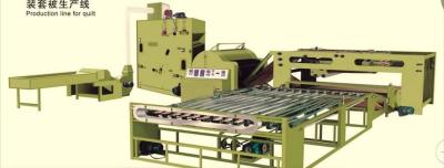 China Fiber Cotton Wadding Production Line Auto Quilt Filling Line 1 Year Warranty for sale