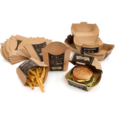 China Custom Printing Fast Food Paper Box Packaging For Food Delivery 40g-80g for sale