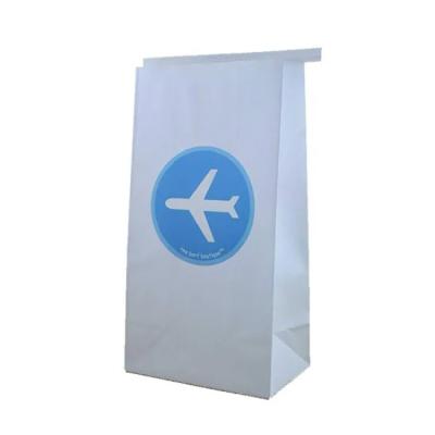 China 75gsm Throw Up Air Sickness Bag Disposable Paper Vomit Bags Bulk for sale