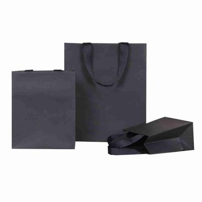China 350gsm Cardboard Thank You Bulk Black Paper Bags Medium White Gift Bags for Jewelry for sale