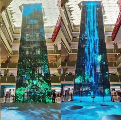 Cina ODM all'aperto di ricerca dello schermo di vetro trasparente commerciale SMD1921 1/2 di pubblicità LED in vendita