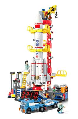 中国 星々の海 ロケット 建築ブロック 玩具 子供 教育 DIY パズルブロック 販売のため
