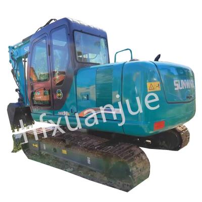 China Construction Machinery Used Backhoe Dealers 90E Sunward Micro Digger 9T for sale