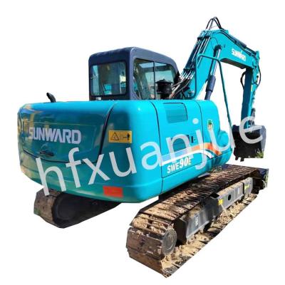 China SUNWARD 90E Used Crawler Excavator dealers 9rpm 9Ton for sale
