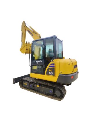 China 0.055-0.22m3 Capacity Komatsu Digging Excavator PC56-7 for Smooth Digging Operations for sale