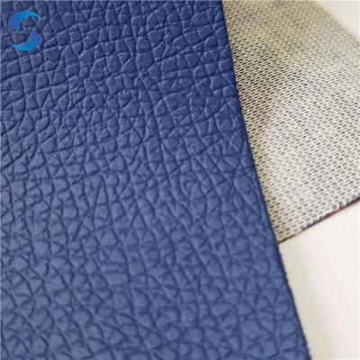 China Tecido de couro sintético personalizável Tecido de couro PVC para sapatos Bolsas Cinturão Decoração à venda