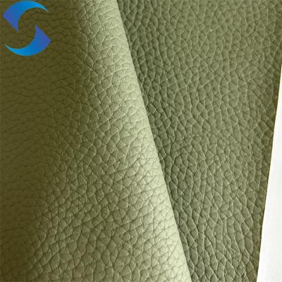 China 1.45mm PVC Faux Leather Fabric 140/160 Synthetic With Cat Paw Automotive for sale
