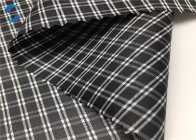 China 230T Waterproof Plaid Taffeta Fabric Printed Lining for sale