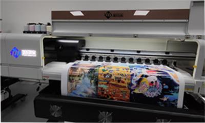 China Luminous Logo Water Based Printer Anti Collision Fabric Logo Printing Machine for sale