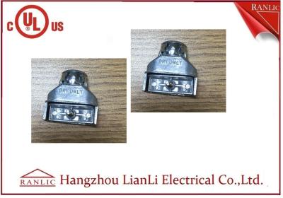 中国 電流を通された鋼鉄適用範囲が広い水路の付属品、灰色亜鉛ダイ カストの二重コネクター 販売のため