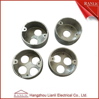 China Malleable Circular Conduit Junction Box Loop In Box 1/2/3/4 Holes Thread , ISO9001 for sale