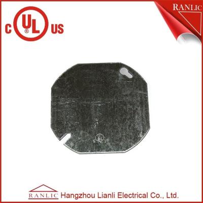 China Octangular Electrical Metal Conduit Box Cover With Middle Hole 1/2 inch or 3/4 inch for sale