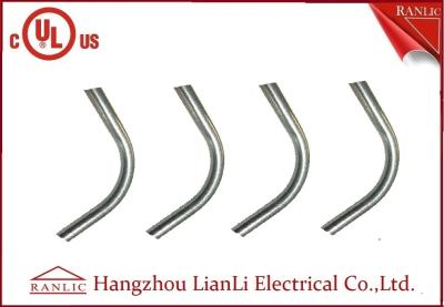 China White Zinc Plated Steel EMT Elbow PVC Coated Electrical Fittings And Accessories for sale