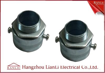 China Zinc Electro Galvanized Flexible Conduit Adaptor for GI Conduit Pipe , Male Thread for sale