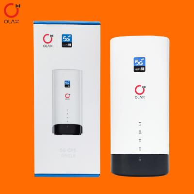 China Olax 4G 5G CPE G5010 Dual Bands Enterprise 1200Mbps 5g Wifi Router with sim card slot for sale