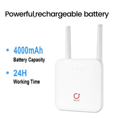 China White OLAX AX6 PRO 4g Wireless Router CPE 4000mah 12V DC Power Adapter for sale