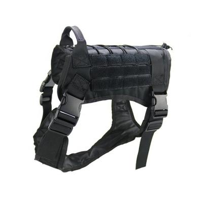 China Camouflage Tactical Dog Chest Strap Nylon Adjustable Traction Rope Vest for sale