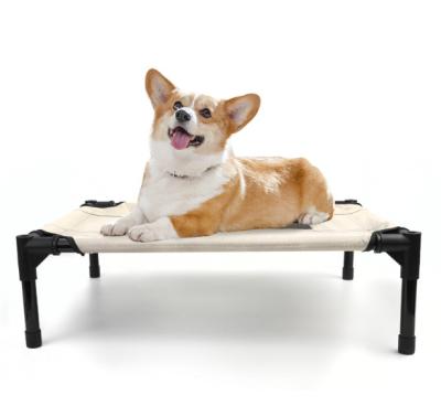 China Outdoor Raised Elevated Travel Pet Bed Cots With No Slip Feet for sale