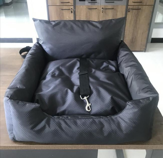 navy blue dog bed