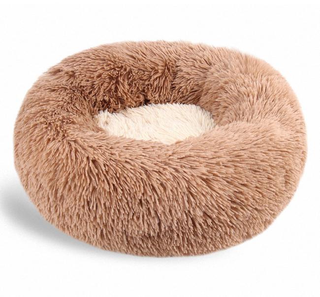 Two-color pet long-hair bed