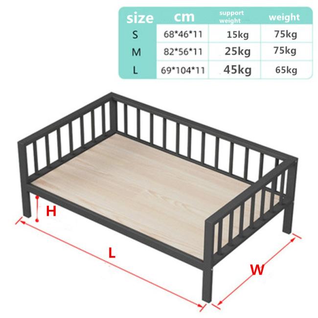dog bed next to human bed