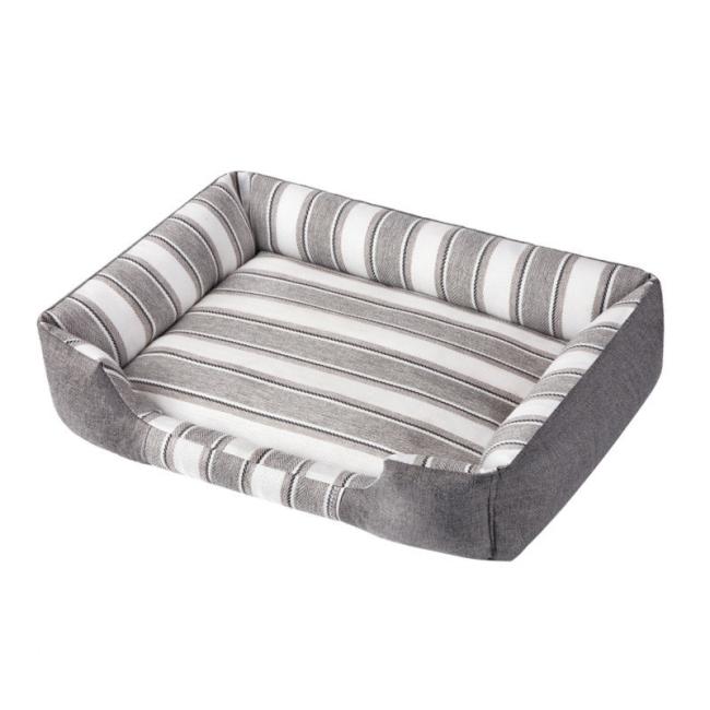 striped dog bed