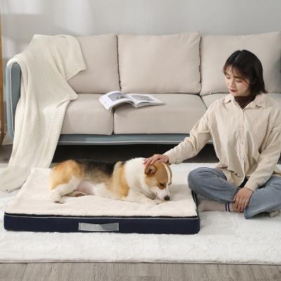 China Waterproof Memory Foam Dog Bed Pet Pad Pet House Autumn And Winter Waterproof Mat Fully Removable And Washable Dog Bed for sale