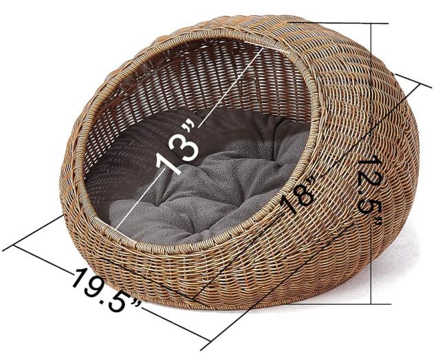 wicker cat cave