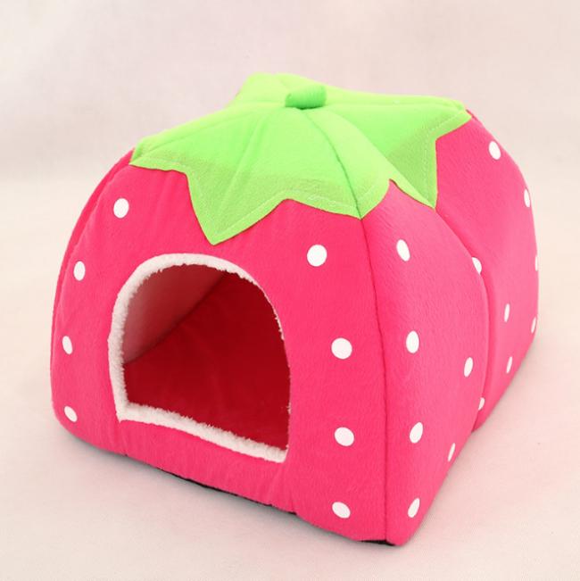 strawberry cat bed