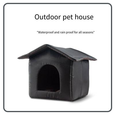 China Enclosed And Waterproof Pet Carrier Cage Outdoor Warm And Waterproof Cat Dog Kennel for sale