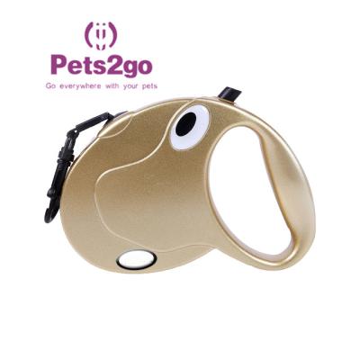 China Led Lighting 380g Double Handle Retractable Dog Harness for sale