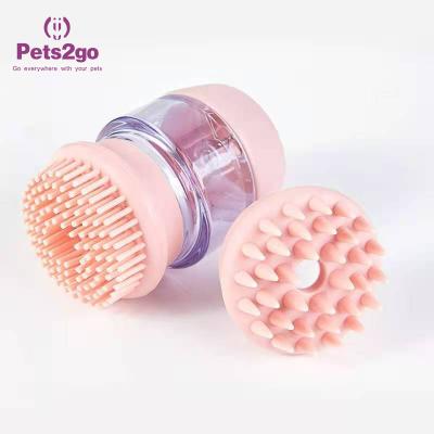 China Multi Functional 6x12cm Silicone Brush Pet Bathing Tool for sale