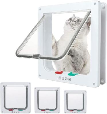 China 4 Way Locking Cat Door Flap For Interior Exterior Doors Weatherproof for sale