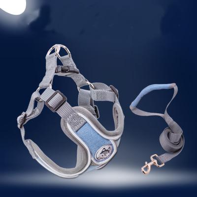 China Small Medium Sized Reflective Vest Type Dog Traction Rope Anti Break Off for sale