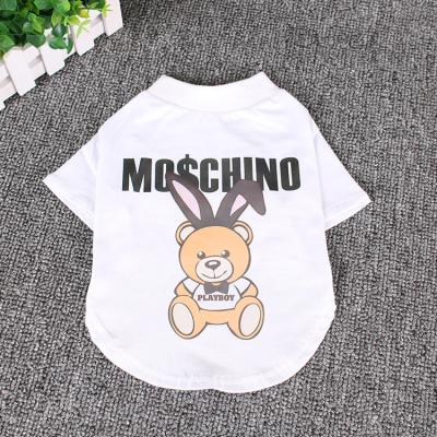 China Breathable Cotton Dog Wearing Clothes Black White S M L XL XXL for sale