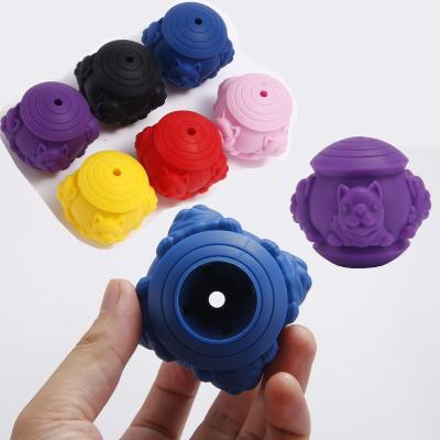 China Pet Puzzle Bite Resistant Dog Bite Leaky Ball Teeth Grinding Teeth Healthy Pet Toy Food Card for sale