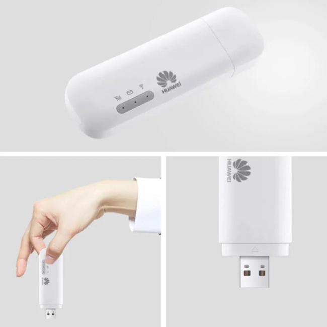 Original Unlocked E8372h-153 Huawei E8372 4G LTE 150Mbps USB Modem Support B1 B3 B7 B8 B20 with 2PCS Antenna