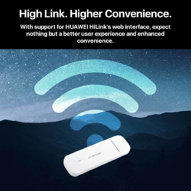 Huawei E3372-325 LTE/4G 150 Mbps, Low Cost USB Mobile Broadband Dongle, Unlocked to Any Network (White)