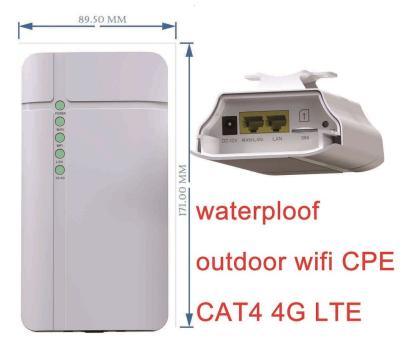 China Waterproof Outdoor LTE Outdoor CPE 150Mbps Wireless Hotspot Router For IP Camera for sale