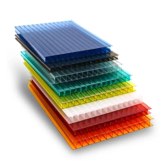 Thermal Insulation PC Hollow Roofing Sheet