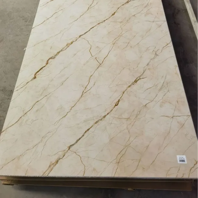 Modern PVC Marble Wall Panel Decoration Geometric Waterproof Fireproof Moisture-Proof Hotels Apartments