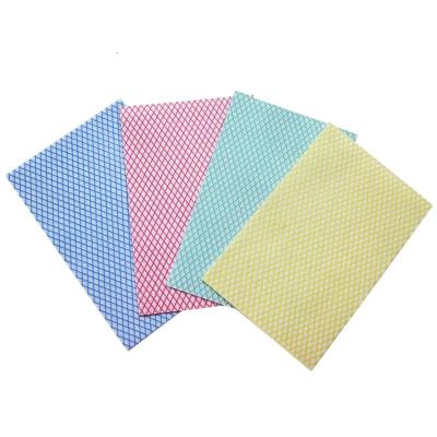 China Chemical Bond Disposable Cleaning Wipes Diamond Pattern Multiscene for sale