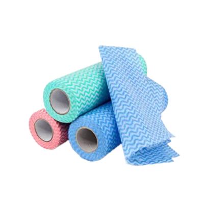 China Perforated Spunlace Cleaning Wipes Multicolor Practical Reusable For Kitchen for sale