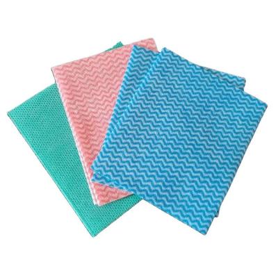 China Spunlace Disposable Cleaning Wipes Non Woven 35gsm Multi Purpose for sale