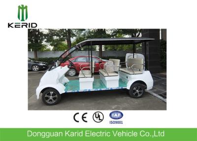 China Fashion Style White DC Motor 4kW Electric Shuttle Bus Max Loading 8 Passengers for sale