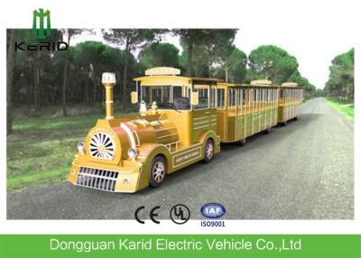 China Trackless Diesel Engine Mini Express Trackless Train For Amusement Park for sale
